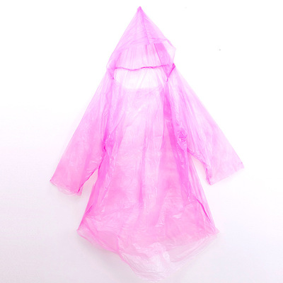 厂家批发便携式塑料雨衣球一次性雨衣成人儿童