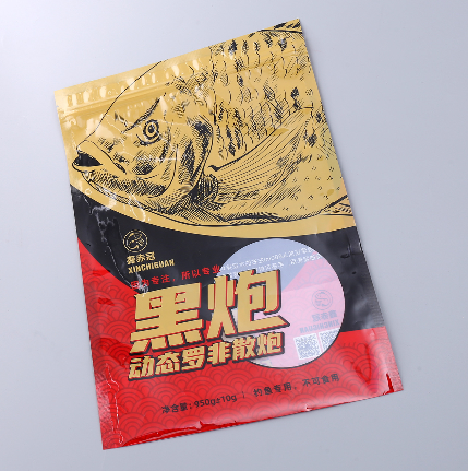 定制罗非散炮鲢鳙铝箔包装袋 鲫鱼饵饲料真空自封自立袋