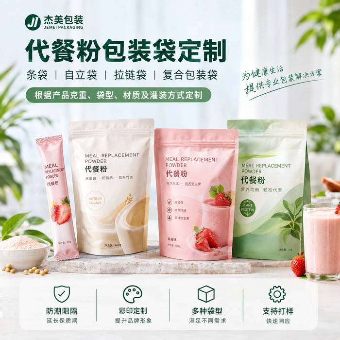 代餐粉包装袋定制｜代餐粉条袋、复合袋