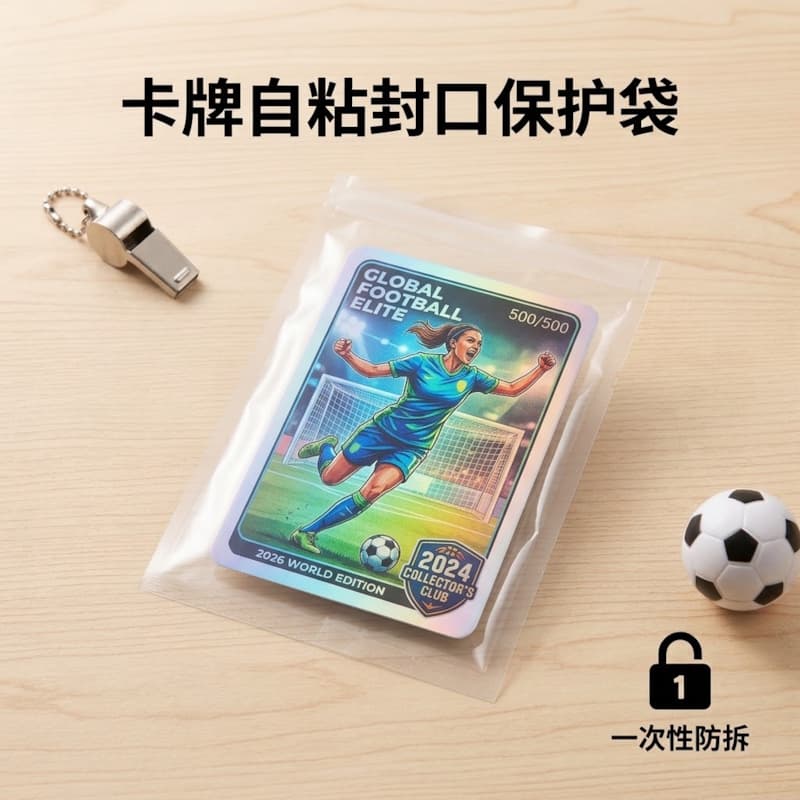 卡牌自粘封口保护袋定制 球星卡动漫卡一