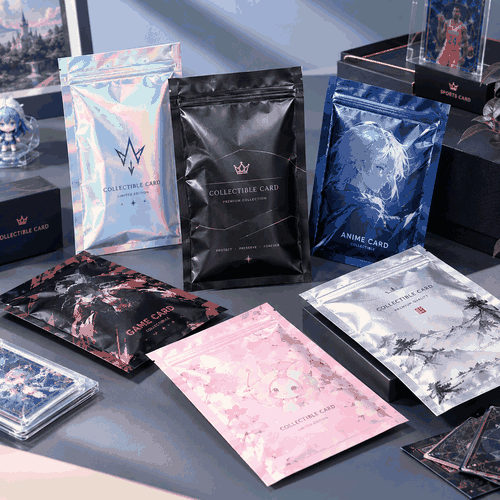卡牌镀铝避光收藏袋定制 球星卡动漫卡防氧化长期保存包装袋