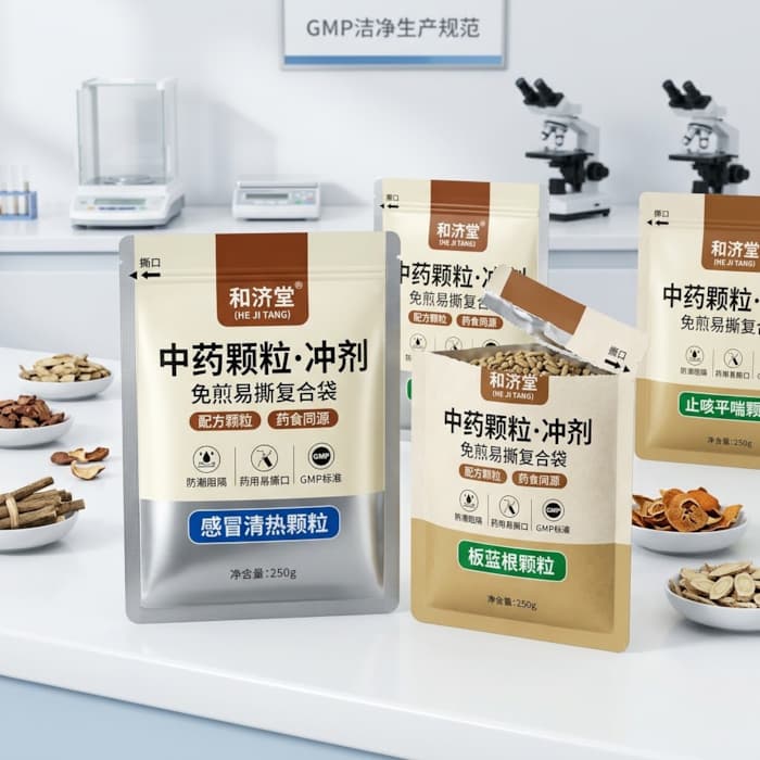 中药颗粒冲剂包装袋 药食同源防潮易撕背