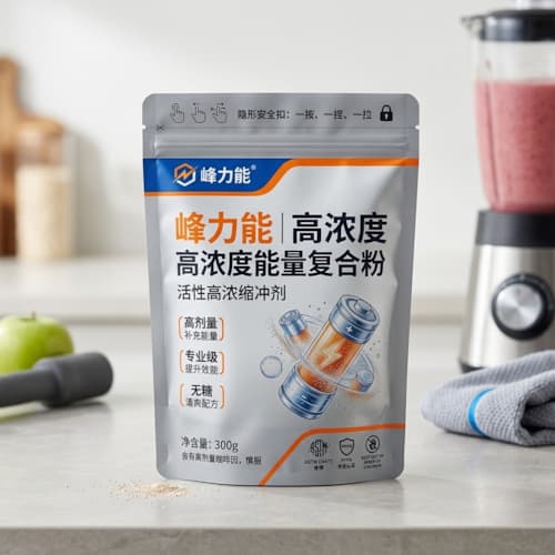 防儿童误开启拉链粉剂袋 活性高浓缩冲剂