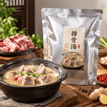 排骨汤预制菜铝箔袋 高汤预制菜高阻隔锁鲜高温蒸煮袋