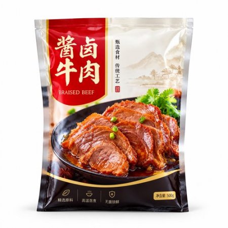 预制菜耐121℃高温蒸煮袋 灭菌熟食红烧肉铝箔复合包装袋
