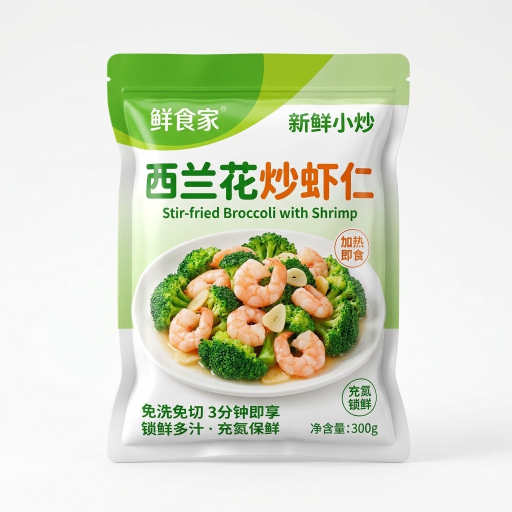 预制菜防鼓包充氮包装袋 预制菜肴充氮保