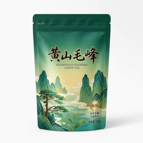 黄山毛峰茶叶包装袋 自立拉链袋镀铝袋 食品级茶叶彩印定制