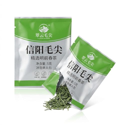 信阳毛尖茶叶包装袋 三边封复合合袋镀铝袋 密封茶叶小泡袋定制
