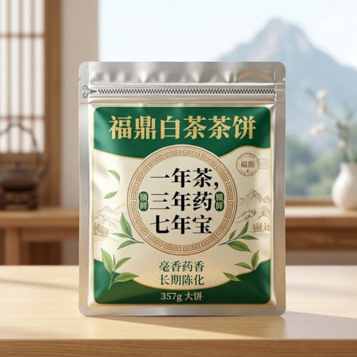 福鼎白茶茶饼包装袋_茶饼保存袋铝箔袋厂家_避光白茶袋定做