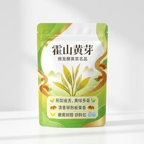 霍山黄芽茶叶包装袋 三边封镀铝袋八边封袋 防潮黄茶袋定制