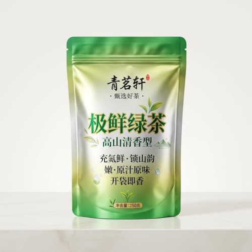 茶叶充氮保鲜袋 铝箔真空袋自立袋 避光茶叶包装袋定做
