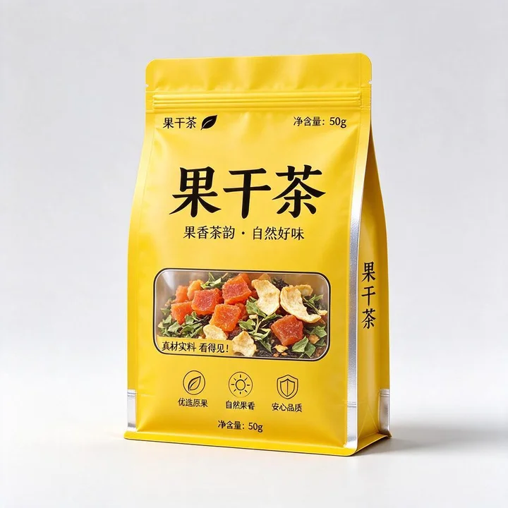 果干茶防潮复合袋 自立自封袋镀铝袋 食