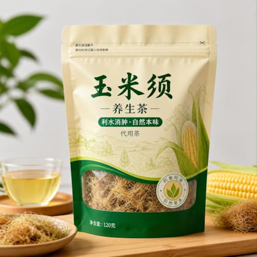 玉米须养生茶包装袋 自立拉链袋铝箔袋 食品级代用茶包装定制