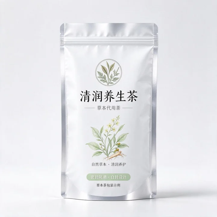 清润养生茶包装袋 镀铝三边封袋自封袋
