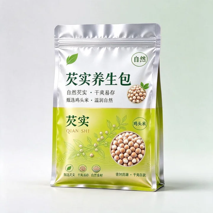 芡实养生包包装袋 镀铝自立自封袋 防潮芡实干品袋彩印定做