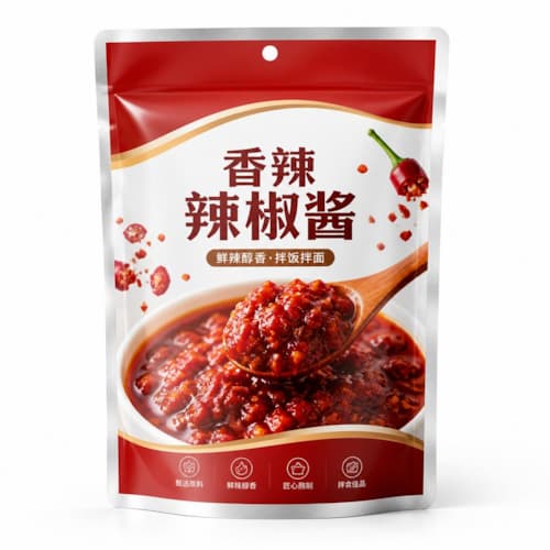 辣椒酱包装袋 辣椒酱料高阻隔锁香耐油铝箔密封包装袋