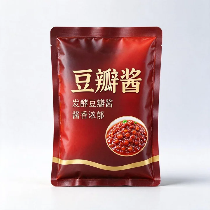 豆瓣酱包装袋 发酵豆瓣酱避光隔氧耐汤汁蒸煮复合袋
