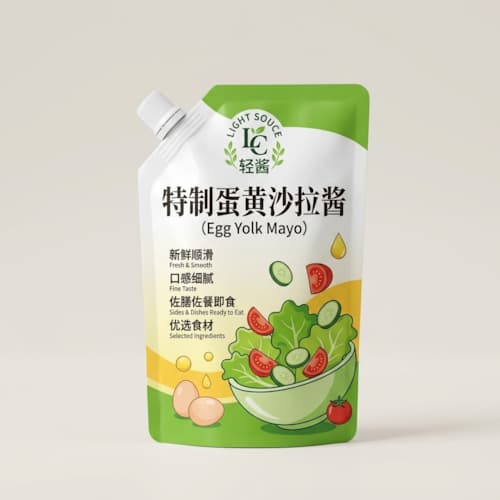 沙拉酱包装袋 乳化沙拉酱耐油脂高阻隔保鲜复合袋