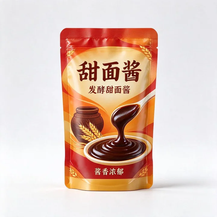 甜面酱包装袋 发酵甜面酱避光锁香耐挤压彩印包装袋