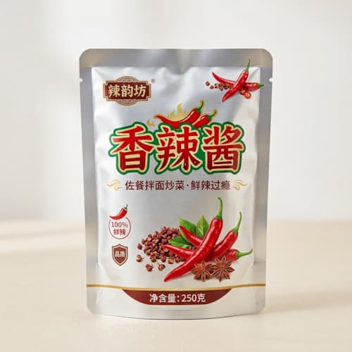 香辣酱铝箔袋 香辣调味酱高温灭菌高阻隔铝箔包装袋