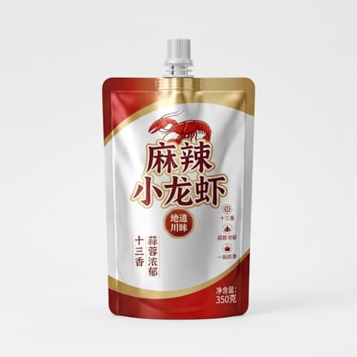 小龙虾酱料包装袋 龙虾调味酱耐汤汁高温灭菌铝箔袋