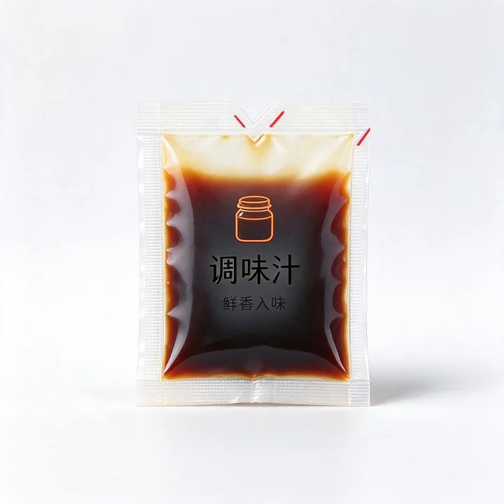 外卖酱汁料理袋 快餐外卖调味汁小包装易撕三边封袋