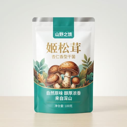 姬松茸包装袋 姬松茸干菌锁香防潮袋