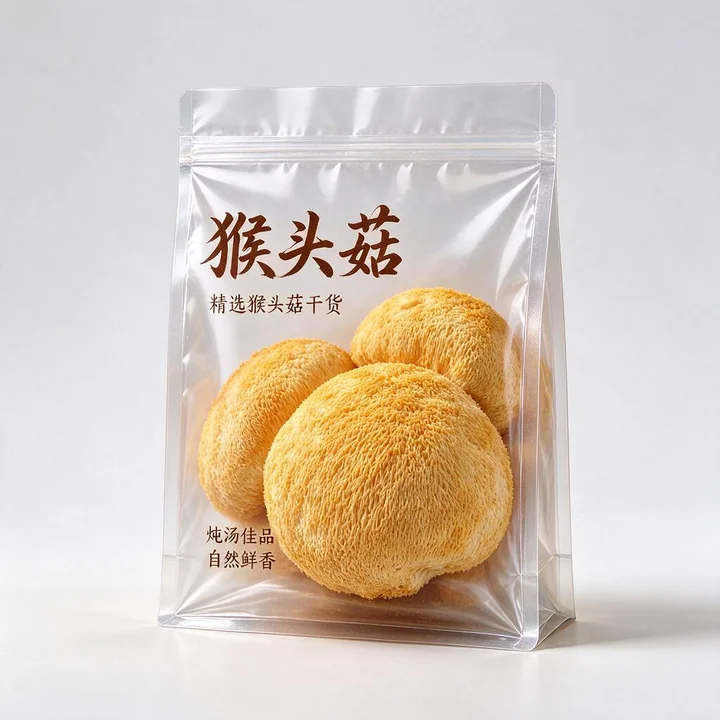 猴头菇包装袋 猴头菇干货隔氧保鲜袋