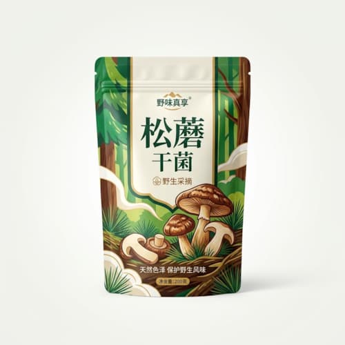 松蘑包装袋 松蘑干菌防潮避光包装