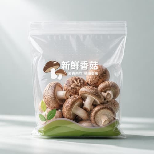 鲜菌保鲜袋 新鲜食用菌冷藏锁鲜隔水复合包装袋