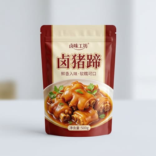 卤猪蹄包装袋 熟食卤猪蹄耐油脂高阻隔真空密封袋