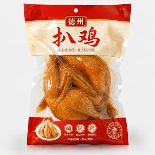 扒鸡包装袋 德州扒鸡肉制品高阻隔灭菌复合真空袋