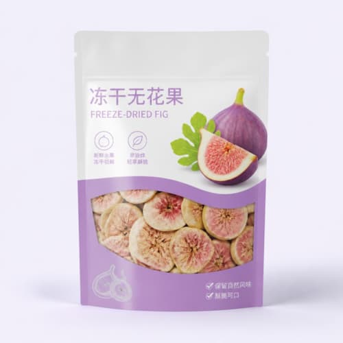 冻干无花果包装袋 冻干果蔬脆彩印开窗三边封零食袋