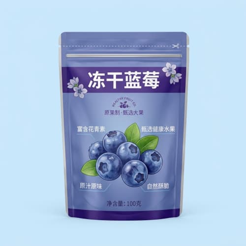 冻干蓝莓包装袋 冻干水果高阻隔防氧化自立密封袋
