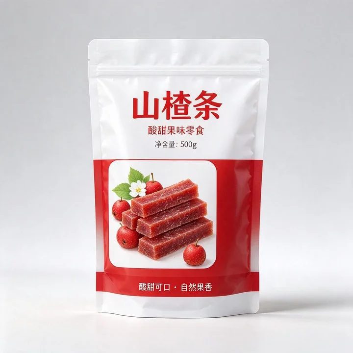 山楂条包装袋 山楂蜜饯耐酸三边封彩印零食包装袋
