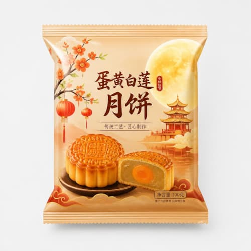 月饼包装袋（中秋月饼防油高阻隔彩印复