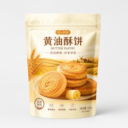 烘焙糕点防油复合袋（油性点心不透油高