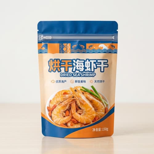 虾干包装袋（烘干海虾干防潮锁香彩印自