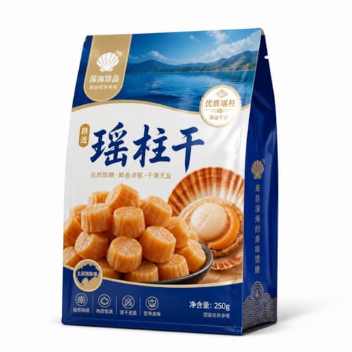 贝肉干包装袋（贝类海味干货高阻隔八边