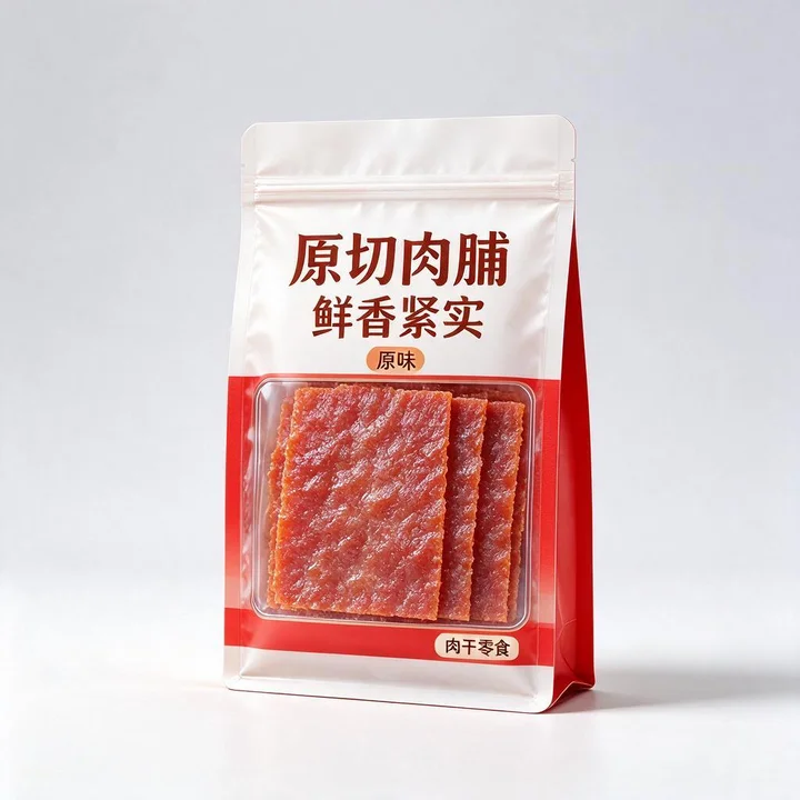 肉脯开窗彩印袋（肉脯可视窗口耐油防潮