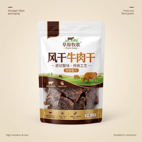 风干牛肉充氮袋（风干牛肉充氮保鲜防氧