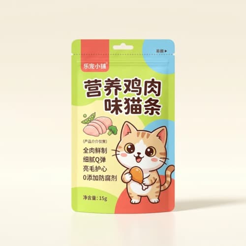 猫条铝箔袋（宠物肉泥零食多列机灌装三
