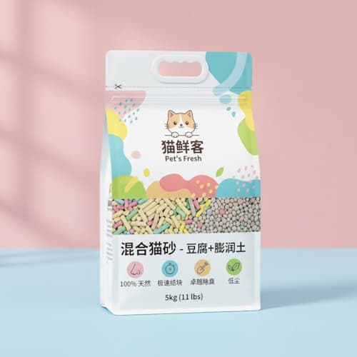 猫砂自立袋（豆腐猫砂膨润土猫砂大容量