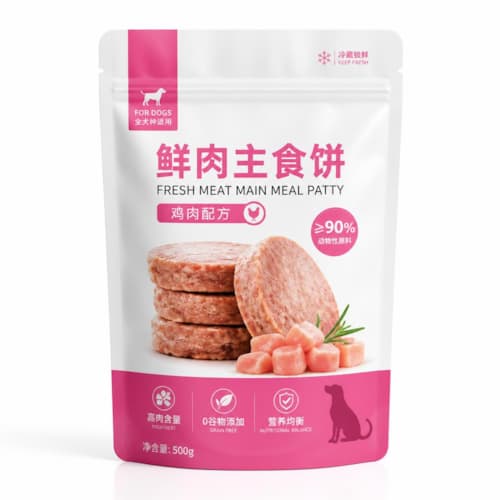 宠物鲜肉饼包装袋（宠物鲜肉主食饼防潮