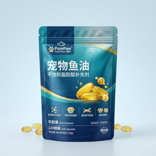 宠物鱼油包装袋（宠物油脂产品隔氧避光