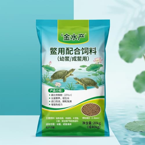 甲鱼饲料包装袋（鳖用养殖饲料耐穿刺大包装重膜袋）