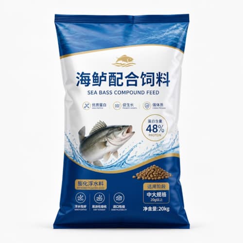 鲈鱼饲料包装袋（海鲈养殖膨化饲料耐磨彩印复合袋）