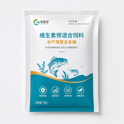水产粉末饲料包装袋（水产粉剂预混料三边封防潮复合袋）