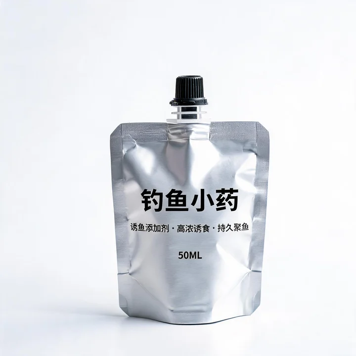 钓鱼小药铝箔袋（垂钓小药液体高阻隔避光铝箔吸嘴袋）
