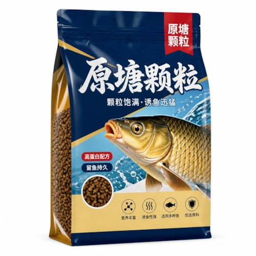 颗粒钓饵包装袋（原塘颗粒钓饵耐穿刺八边封自立袋）